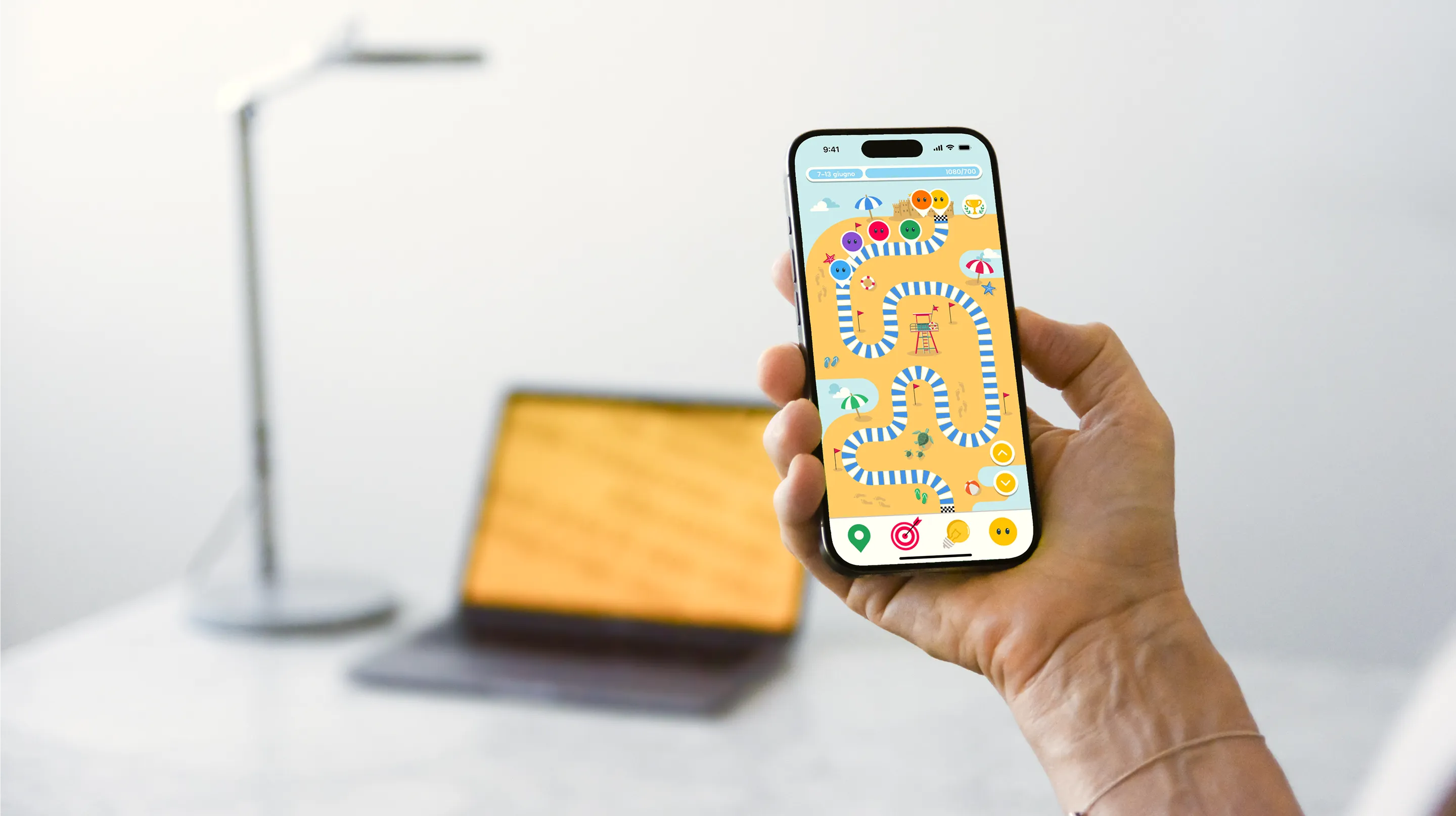 Application usage mockup